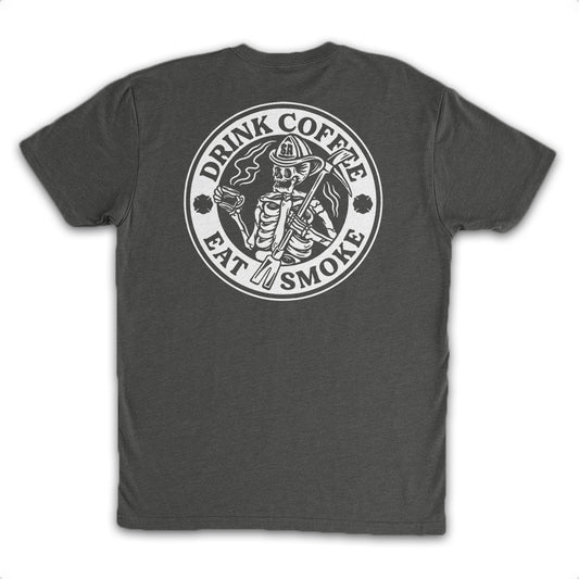 Coffee and Smoke Tee (Charcoal)